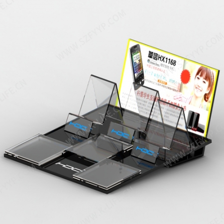 Acrylic mobile display rack